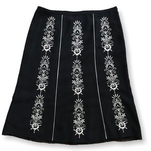 Ann Taylor LOFT Embroidered Skirt